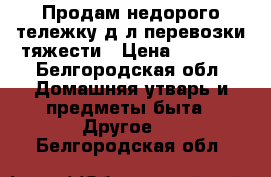 Продам недорого тележку д/л перевозки тяжести › Цена ­ 1 000 - Белгородская обл. Домашняя утварь и предметы быта » Другое   . Белгородская обл.